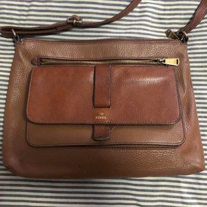 Fossil Kinley Crossbody Bag in Brown / Camel